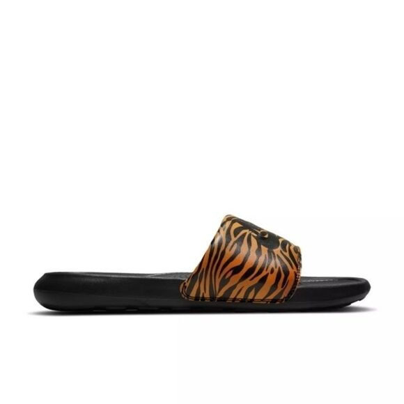 New! NIKE Women's Victori One Animal Print Slide Sandals Shoes Open-Toe - Picture 4 of 9